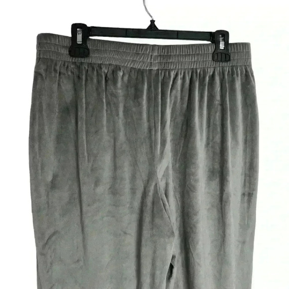 SKIMS VELOUR Wide Leg Track PANTS In Gunmetal Size Medium - Picture 7 of 10